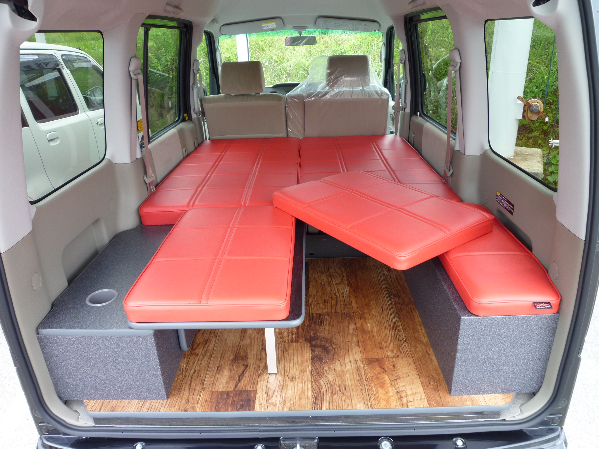 (車中泊用ベッドキット)アトレーワゴン S700系 ベッドキット 高さ3段階調節機能付き ベッドの厚み9cm SHINKE - 12